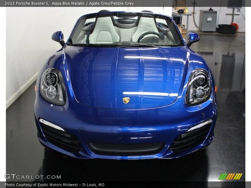 Aqua Blue Metallic / Agate Grey/Pebble Grey 2013 Porsche Boxster S