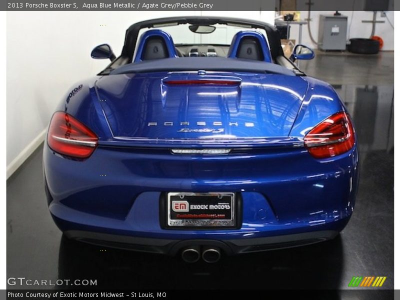 Aqua Blue Metallic / Agate Grey/Pebble Grey 2013 Porsche Boxster S