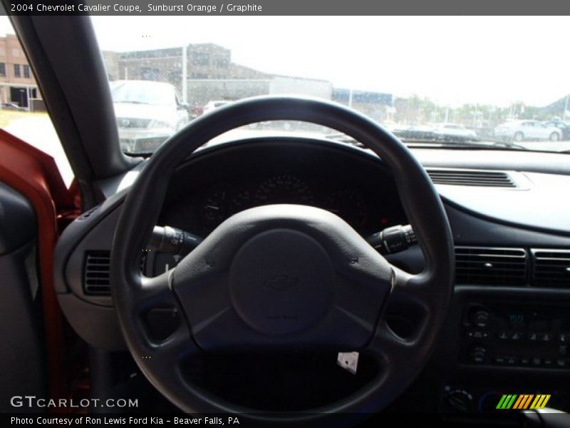 Sunburst Orange / Graphite 2004 Chevrolet Cavalier Coupe