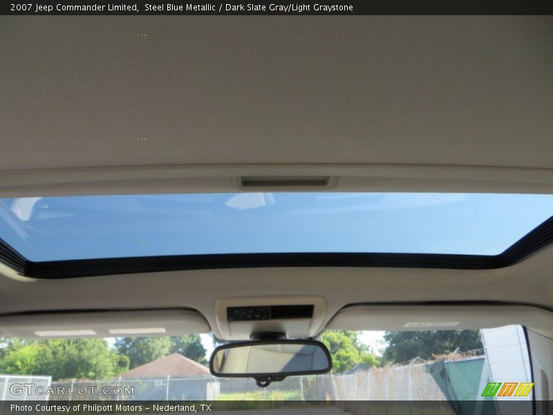Steel Blue Metallic / Dark Slate Gray/Light Graystone 2007 Jeep Commander Limited