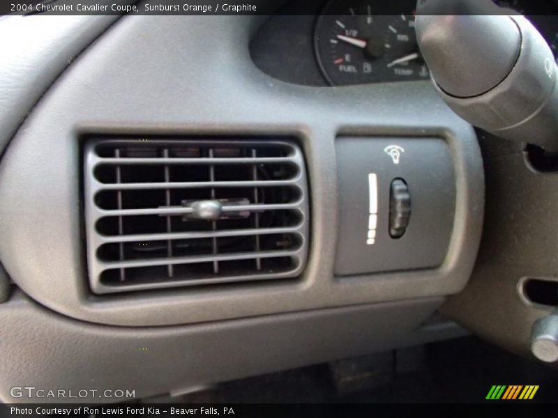 Sunburst Orange / Graphite 2004 Chevrolet Cavalier Coupe