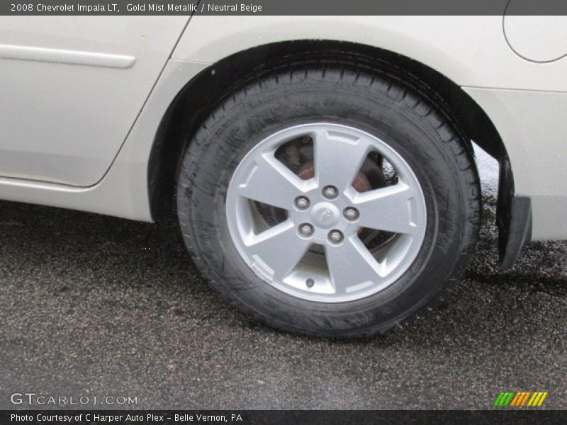 Gold Mist Metallic / Neutral Beige 2008 Chevrolet Impala LT