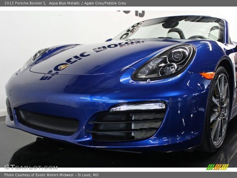 Aqua Blue Metallic / Agate Grey/Pebble Grey 2013 Porsche Boxster S