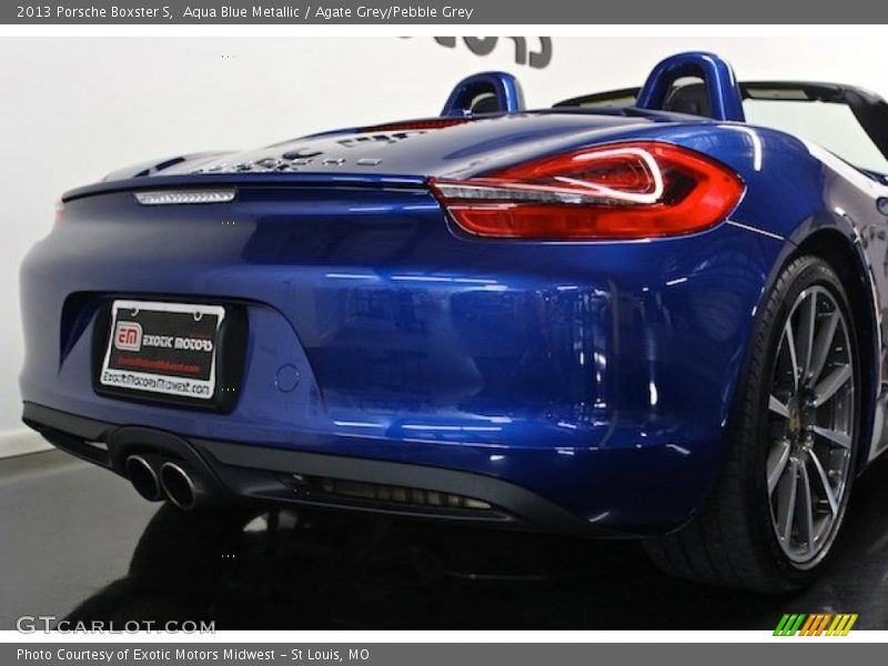 Aqua Blue Metallic / Agate Grey/Pebble Grey 2013 Porsche Boxster S