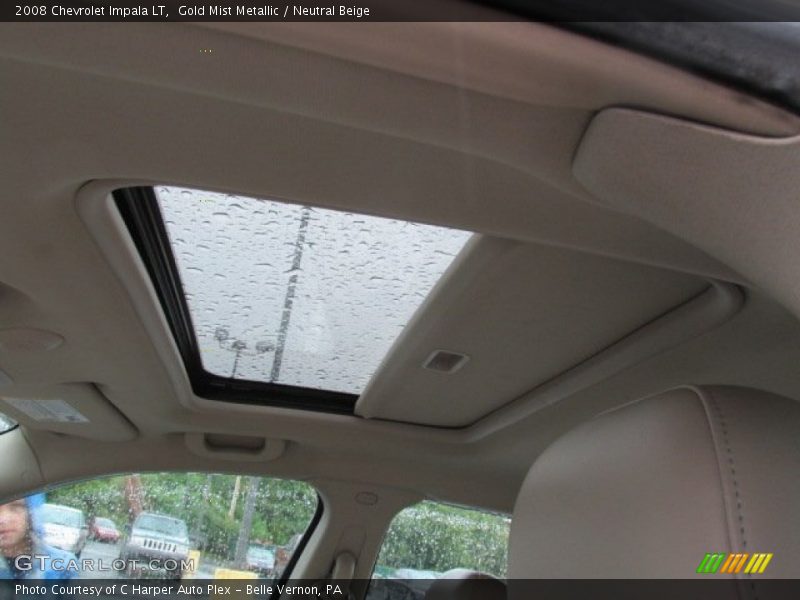 Gold Mist Metallic / Neutral Beige 2008 Chevrolet Impala LT