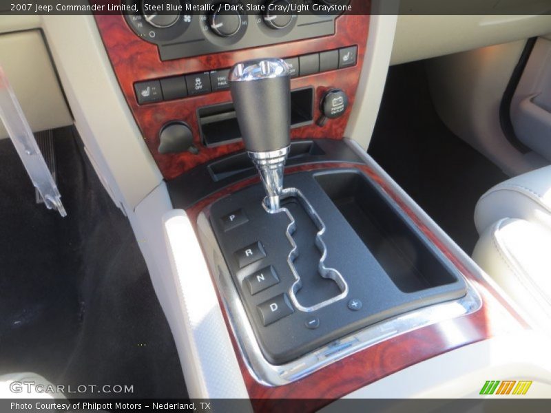 Steel Blue Metallic / Dark Slate Gray/Light Graystone 2007 Jeep Commander Limited