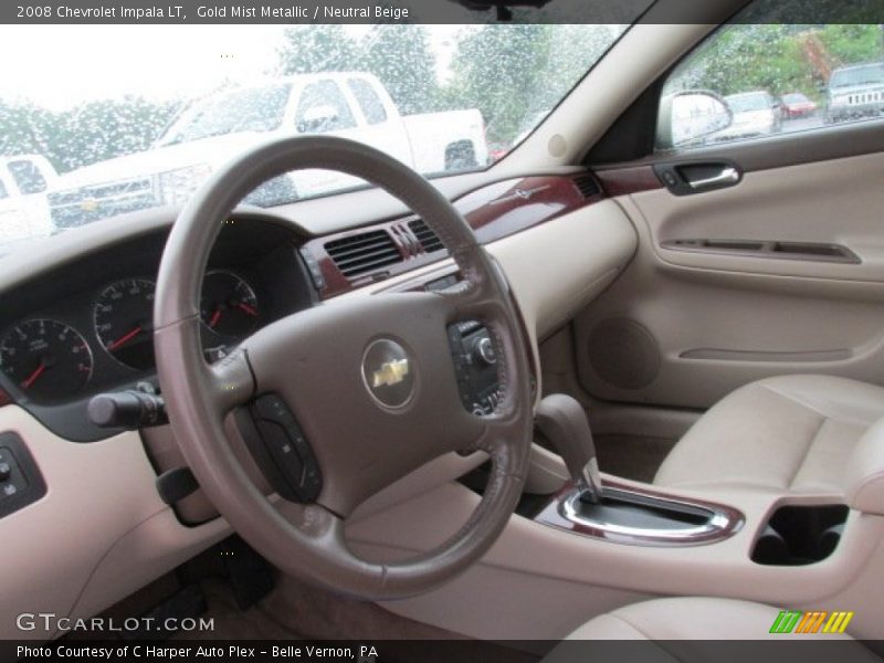 Gold Mist Metallic / Neutral Beige 2008 Chevrolet Impala LT