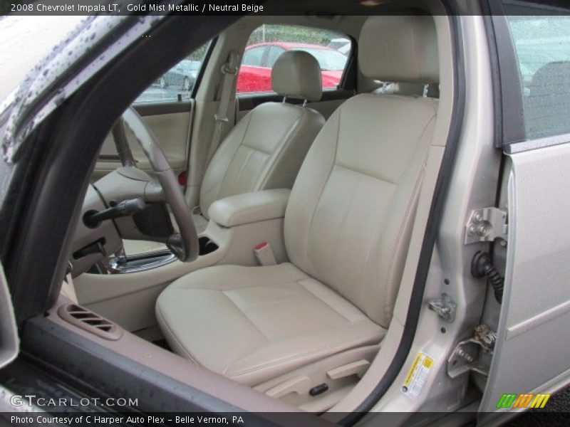 Gold Mist Metallic / Neutral Beige 2008 Chevrolet Impala LT