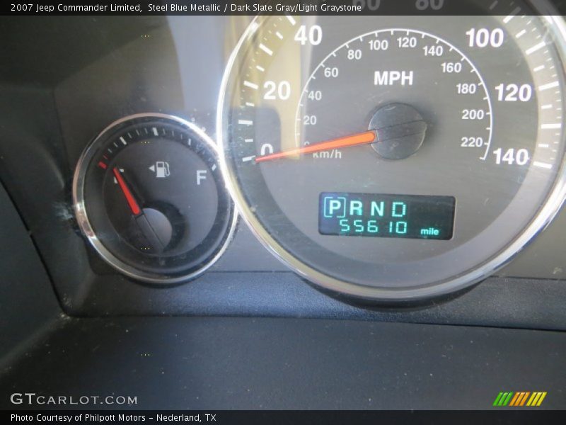 Steel Blue Metallic / Dark Slate Gray/Light Graystone 2007 Jeep Commander Limited