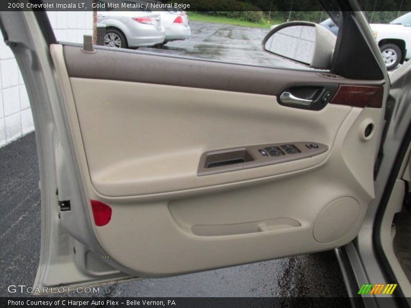 Gold Mist Metallic / Neutral Beige 2008 Chevrolet Impala LT