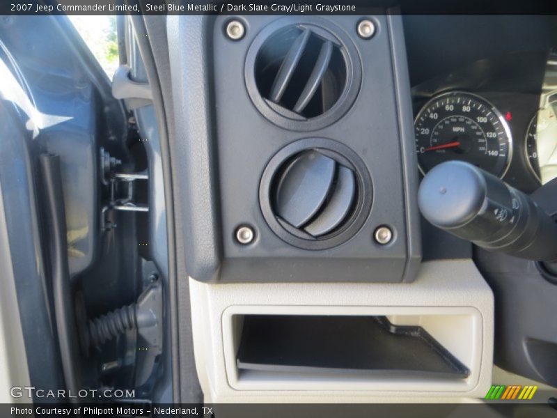 Steel Blue Metallic / Dark Slate Gray/Light Graystone 2007 Jeep Commander Limited