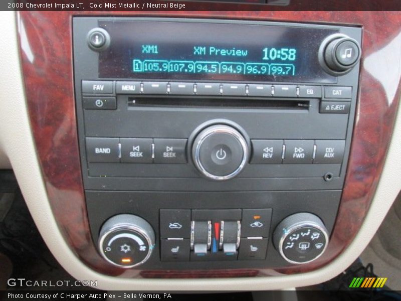 Gold Mist Metallic / Neutral Beige 2008 Chevrolet Impala LT