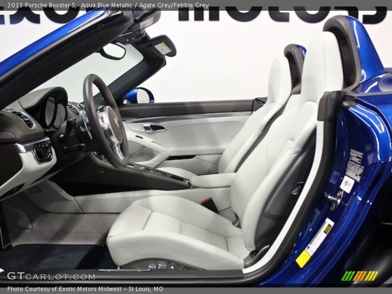  2013 Boxster S Agate Grey/Pebble Grey Interior