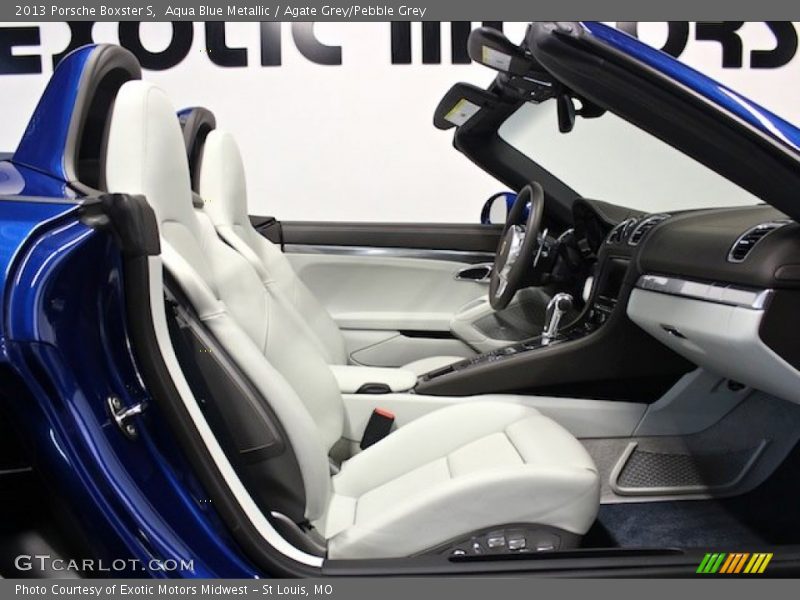 Aqua Blue Metallic / Agate Grey/Pebble Grey 2013 Porsche Boxster S