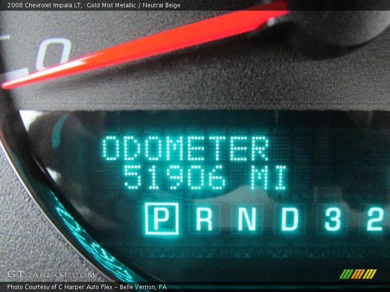 Gold Mist Metallic / Neutral Beige 2008 Chevrolet Impala LT