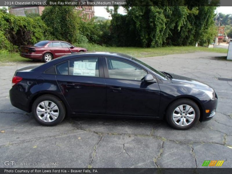Blue Ray Metallic / Jet Black/Medium Titanium 2014 Chevrolet Cruze LS