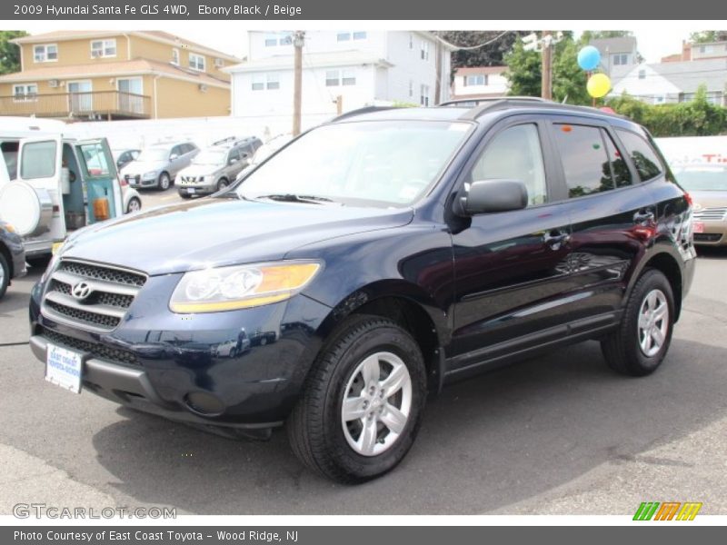 Ebony Black / Beige 2009 Hyundai Santa Fe GLS 4WD