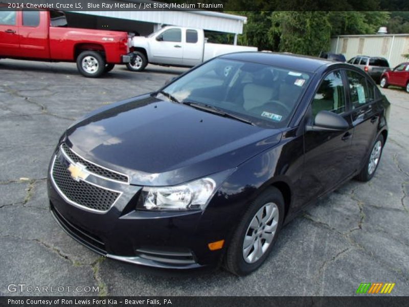 Blue Ray Metallic / Jet Black/Medium Titanium 2014 Chevrolet Cruze LS