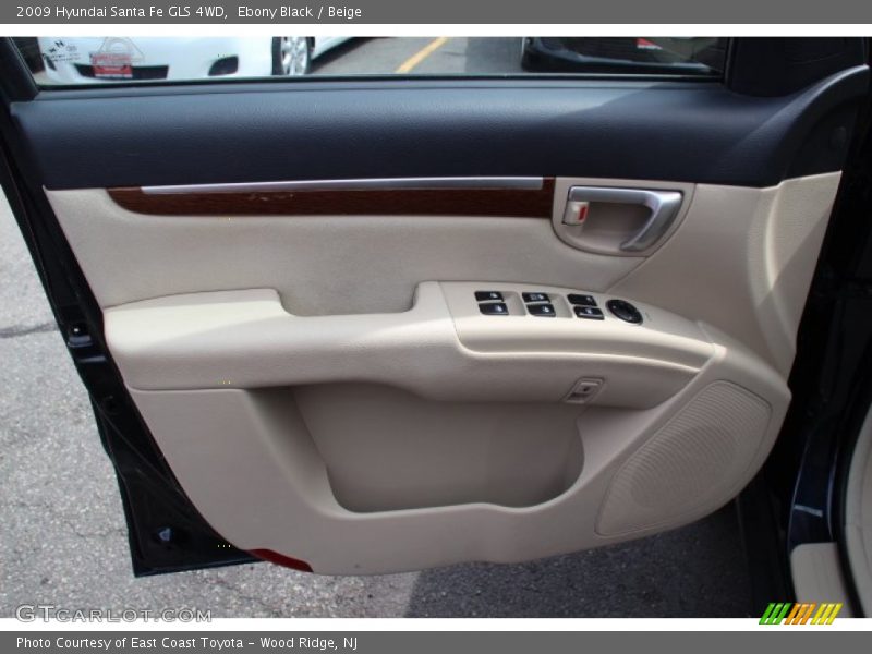 Ebony Black / Beige 2009 Hyundai Santa Fe GLS 4WD