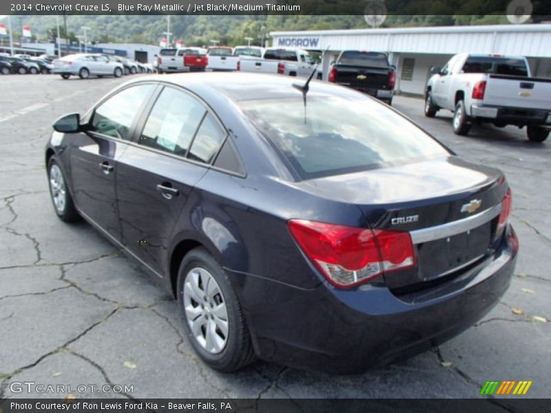 Blue Ray Metallic / Jet Black/Medium Titanium 2014 Chevrolet Cruze LS