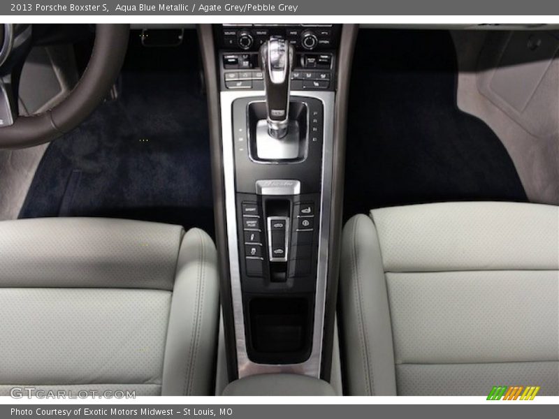 Aqua Blue Metallic / Agate Grey/Pebble Grey 2013 Porsche Boxster S