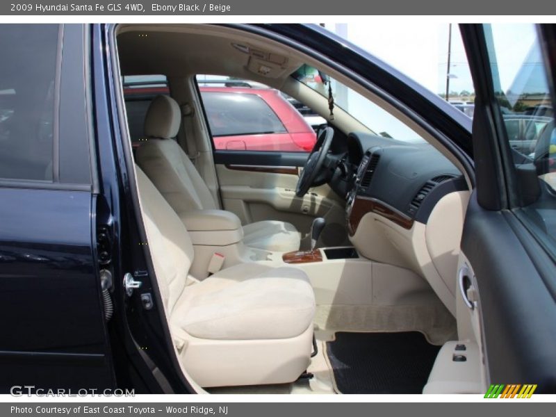 Ebony Black / Beige 2009 Hyundai Santa Fe GLS 4WD