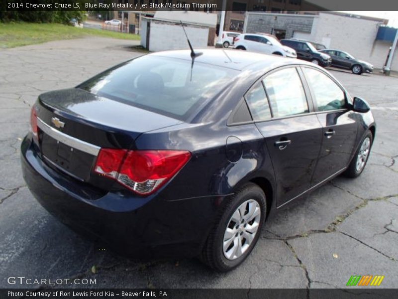 Blue Ray Metallic / Jet Black/Medium Titanium 2014 Chevrolet Cruze LS