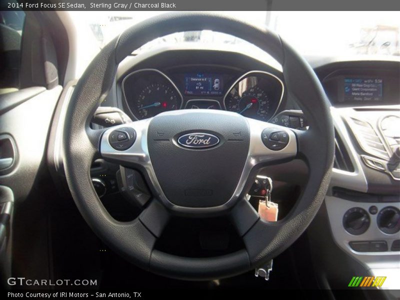 Sterling Gray / Charcoal Black 2014 Ford Focus SE Sedan