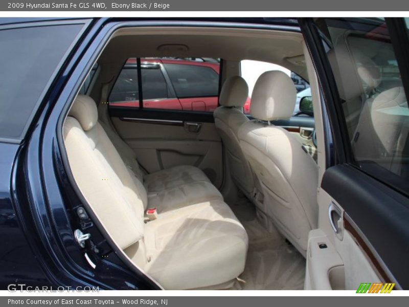 Ebony Black / Beige 2009 Hyundai Santa Fe GLS 4WD