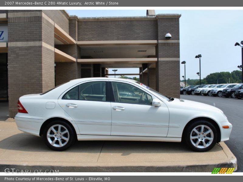 Arctic White / Stone 2007 Mercedes-Benz C 280 4Matic Luxury