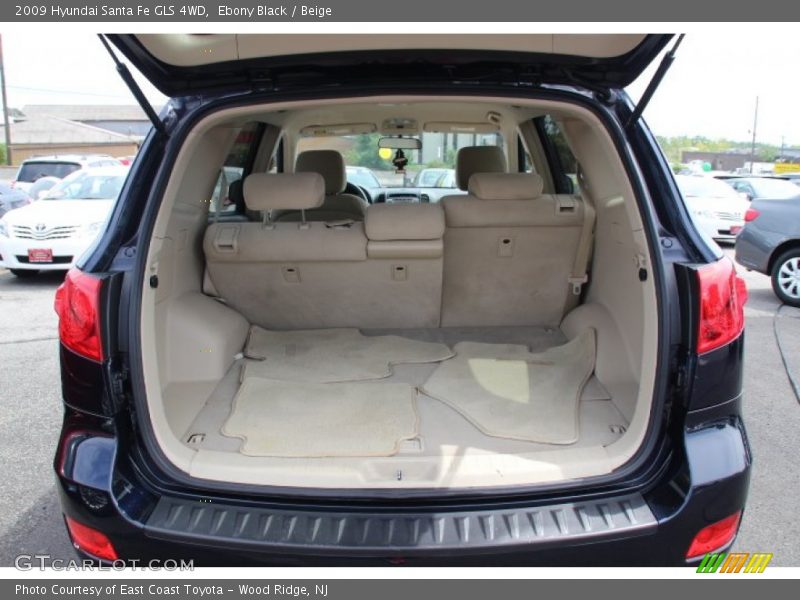 Ebony Black / Beige 2009 Hyundai Santa Fe GLS 4WD