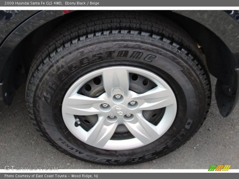 Ebony Black / Beige 2009 Hyundai Santa Fe GLS 4WD