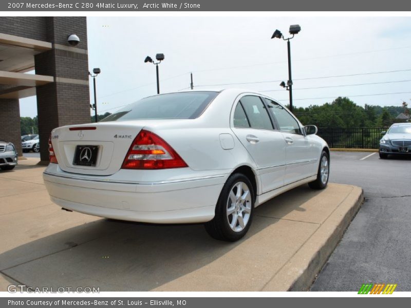 Arctic White / Stone 2007 Mercedes-Benz C 280 4Matic Luxury