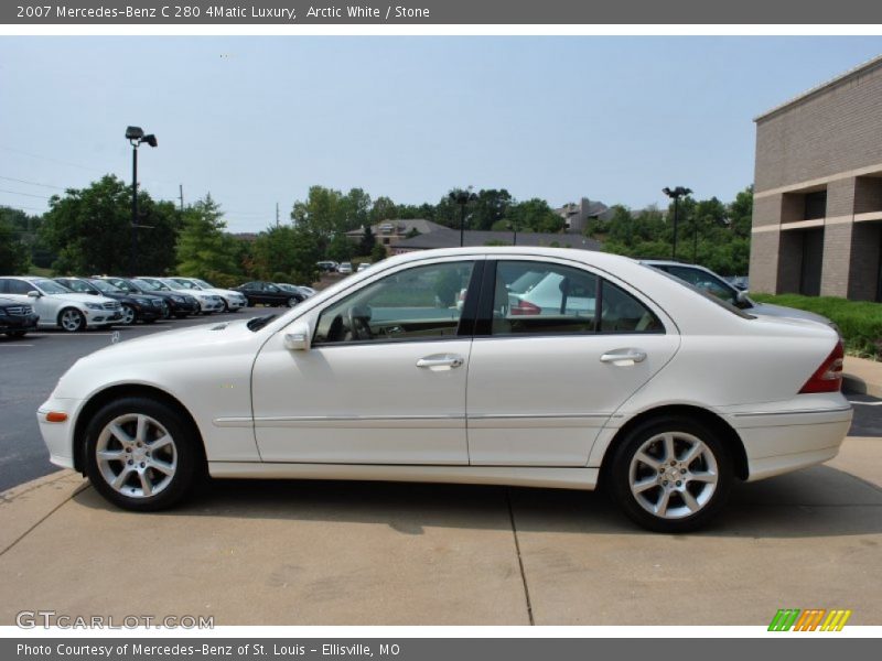 Arctic White / Stone 2007 Mercedes-Benz C 280 4Matic Luxury