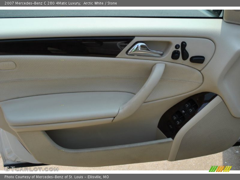 Arctic White / Stone 2007 Mercedes-Benz C 280 4Matic Luxury