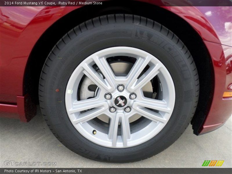 Ruby Red / Medium Stone 2014 Ford Mustang V6 Coupe