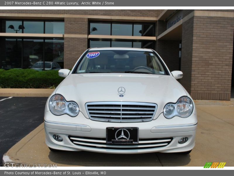 Arctic White / Stone 2007 Mercedes-Benz C 280 4Matic Luxury