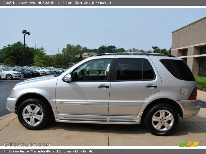 Brilliant Silver Metallic / Charcoal 2005 Mercedes-Benz ML 500 4Matic