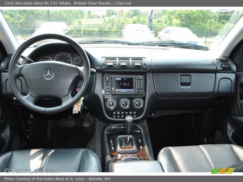 Brilliant Silver Metallic / Charcoal 2005 Mercedes-Benz ML 500 4Matic