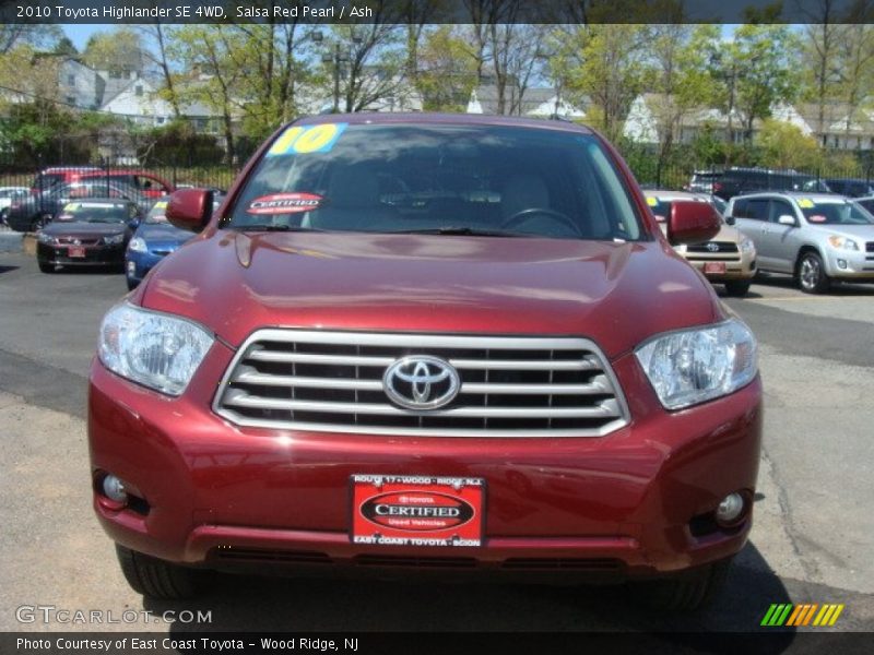 Salsa Red Pearl / Ash 2010 Toyota Highlander SE 4WD