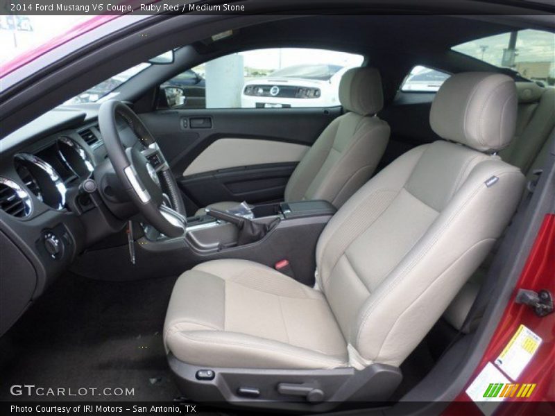 Ruby Red / Medium Stone 2014 Ford Mustang V6 Coupe