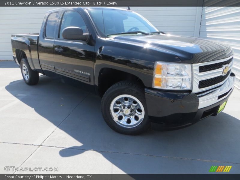 Black / Ebony 2011 Chevrolet Silverado 1500 LS Extended Cab