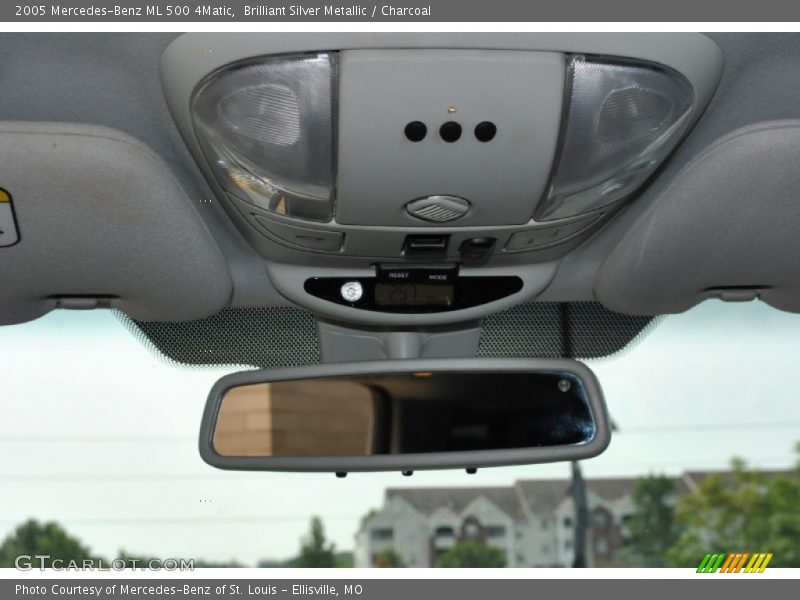 Brilliant Silver Metallic / Charcoal 2005 Mercedes-Benz ML 500 4Matic