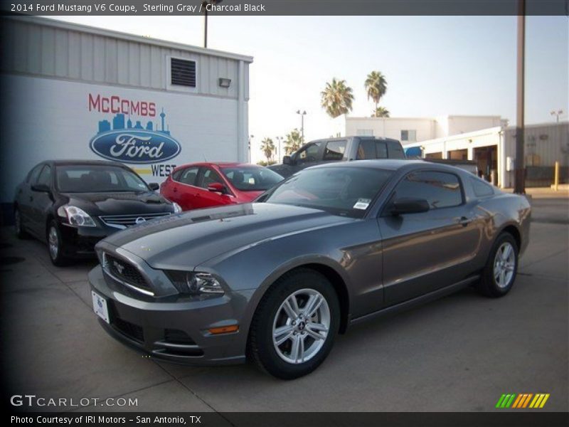 Sterling Gray / Charcoal Black 2014 Ford Mustang V6 Coupe