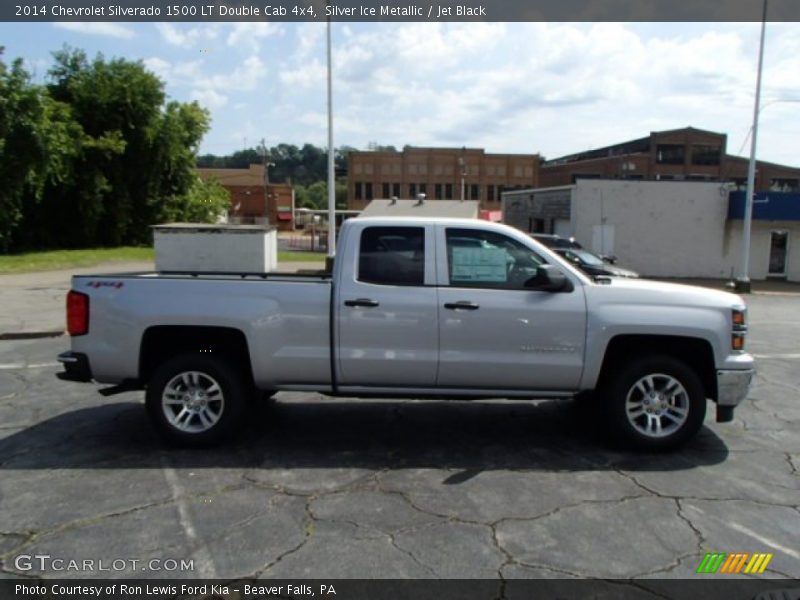 Silver Ice Metallic / Jet Black 2014 Chevrolet Silverado 1500 LT Double Cab 4x4