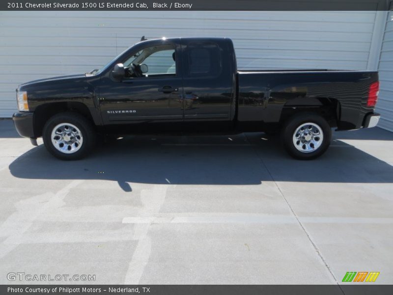 Black / Ebony 2011 Chevrolet Silverado 1500 LS Extended Cab