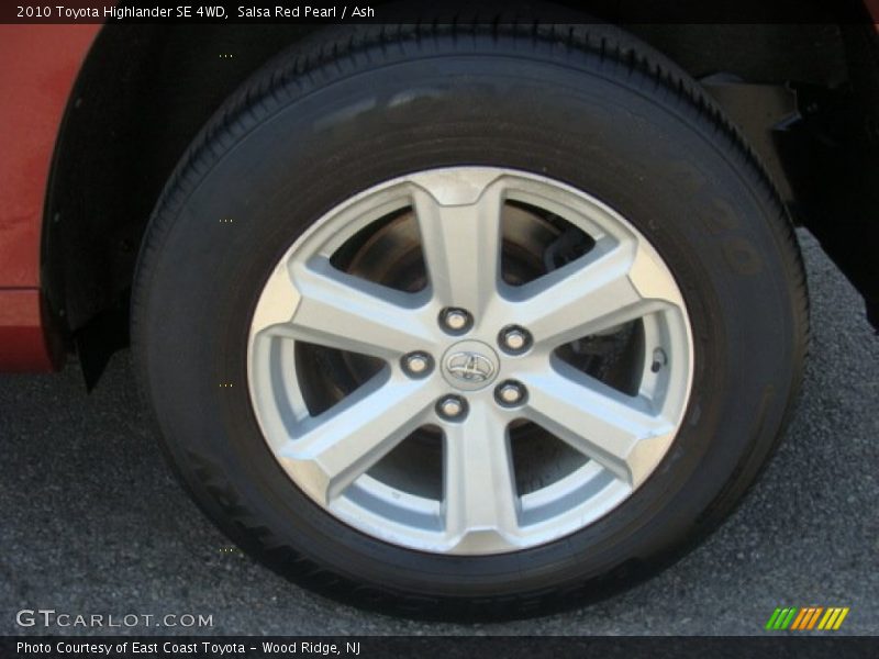 Salsa Red Pearl / Ash 2010 Toyota Highlander SE 4WD