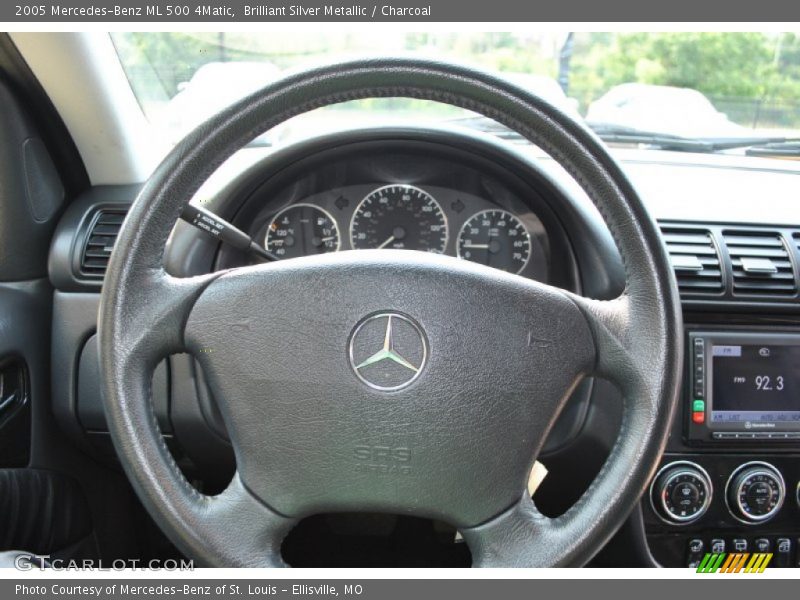 Brilliant Silver Metallic / Charcoal 2005 Mercedes-Benz ML 500 4Matic