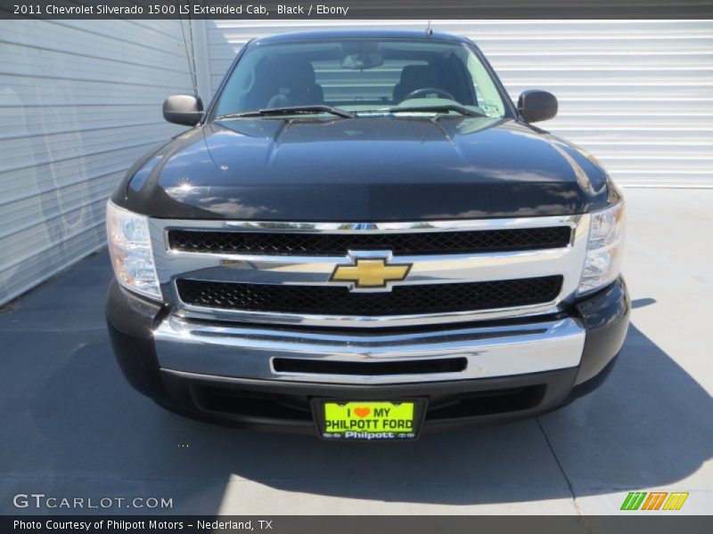 Black / Ebony 2011 Chevrolet Silverado 1500 LS Extended Cab