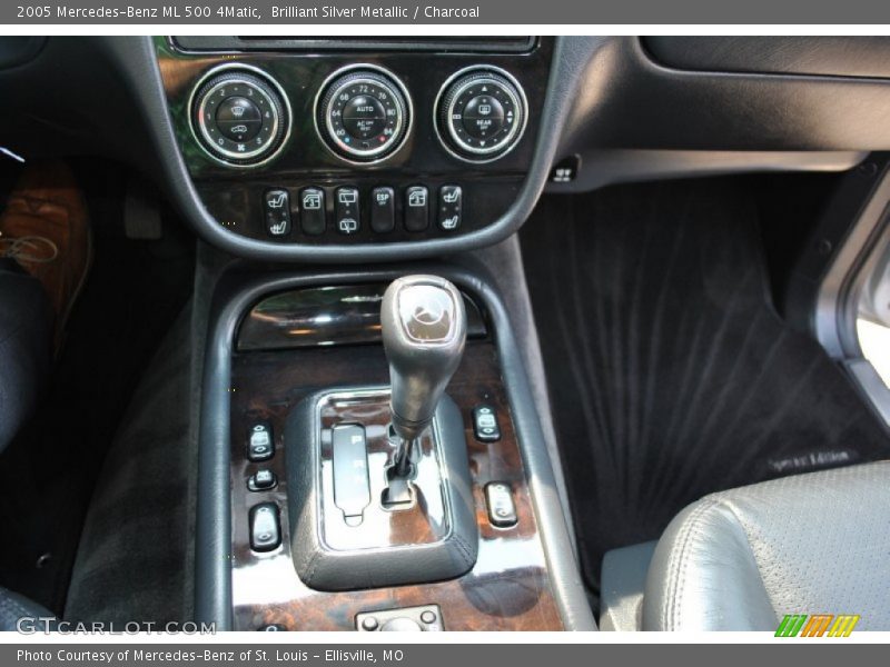 Brilliant Silver Metallic / Charcoal 2005 Mercedes-Benz ML 500 4Matic